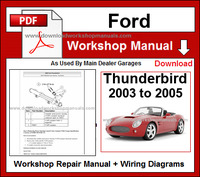 Ford Thunderbird Service Repair Workshop Manual pdf